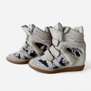 Isabel Marant Boho Print Bekett Wedge Sneakers